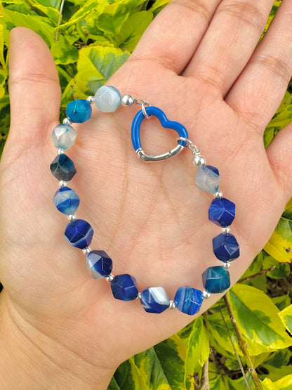 Brazalete Agata Azul