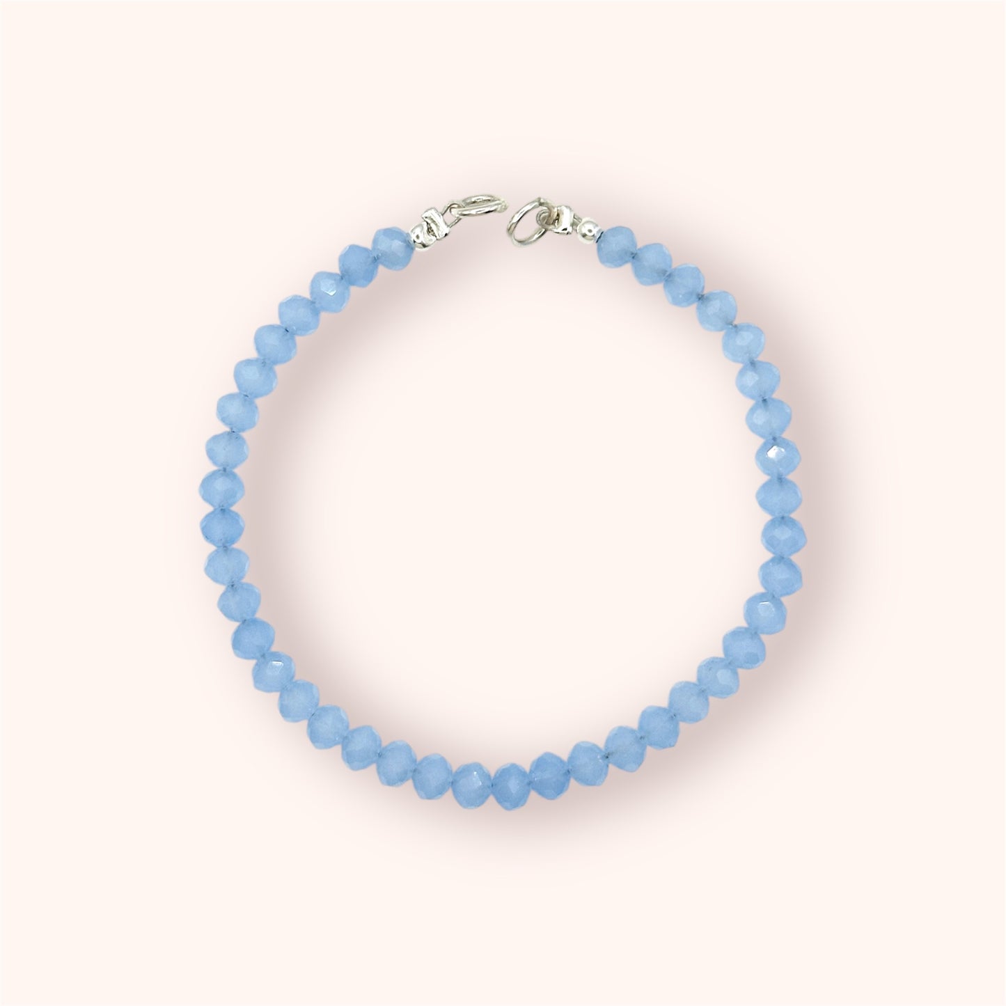 Brazalete cristales azul pastel