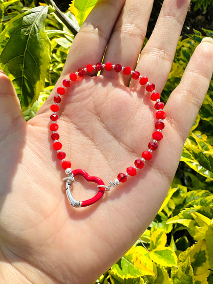 Brazalete Cristales Rojos