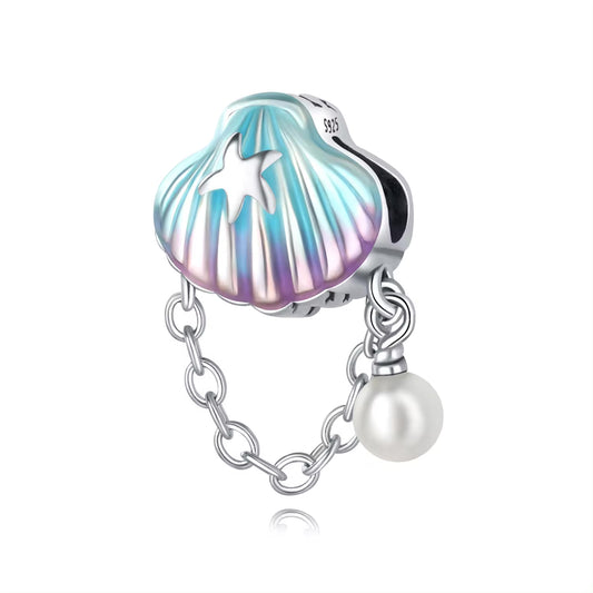 Charm concha marina Lila y azul