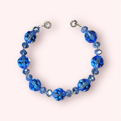 Brazalete cristales azul