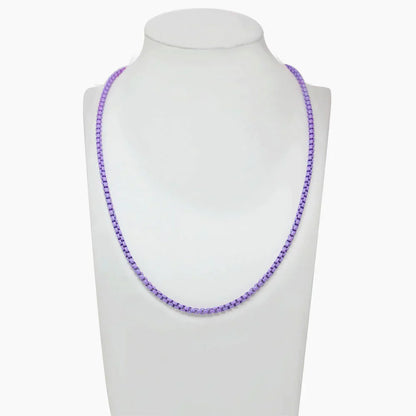 Purple Berry Pop Necklace 17"