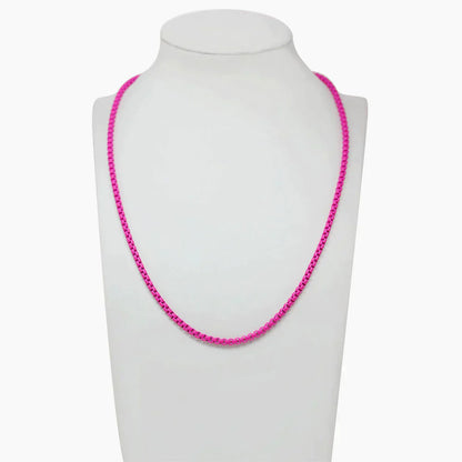 Pink Crush Pop Necklace 17"