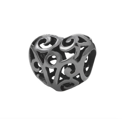 Heart Openwork Bead