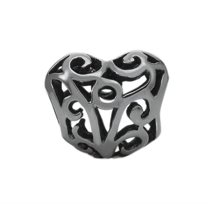 Heart Openwork Bead