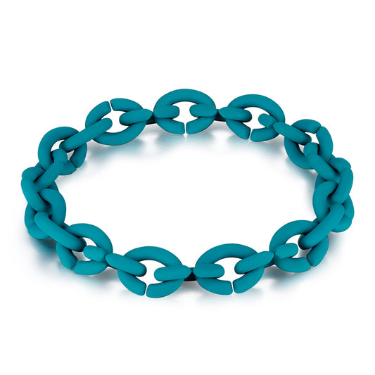 Pulsera aqua de eslabones combinables